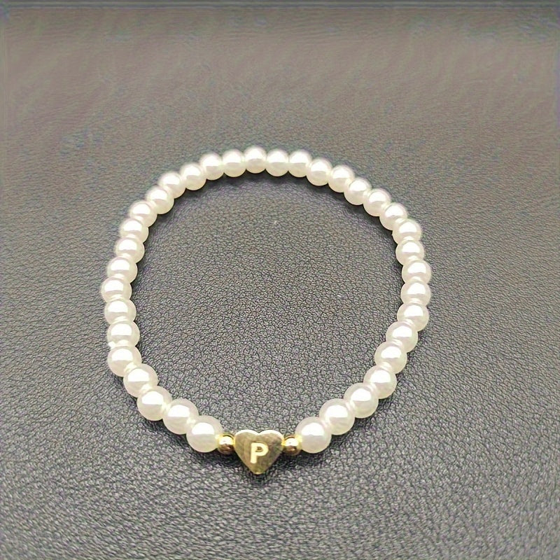 Chic A-Z Herz Initial Armband