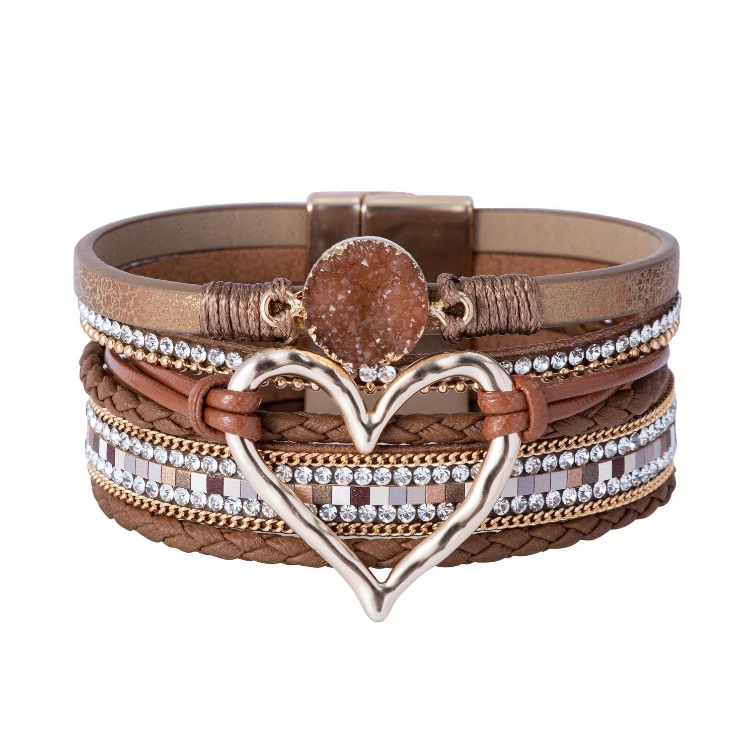 Bohemian Mehrschichtige Lederarmband