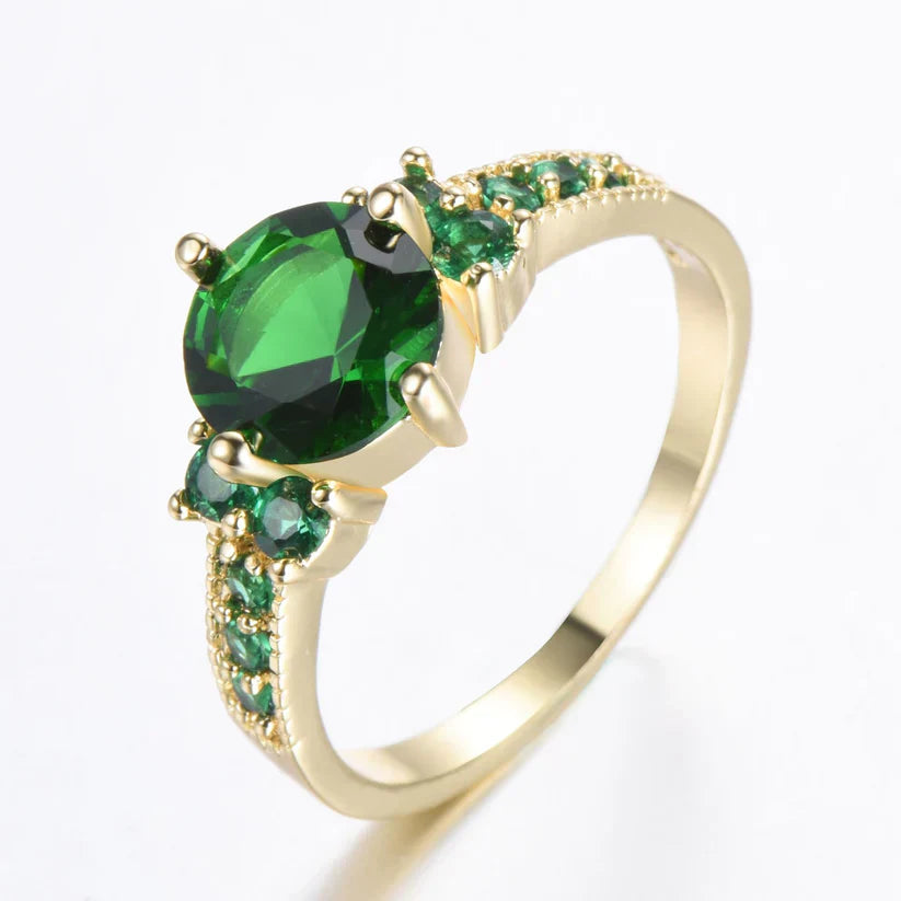 Wald Smaragd Statement-Ring
