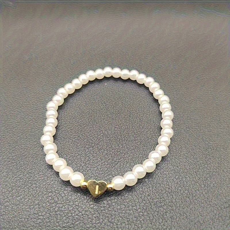 Chic A-Z Herz Initial Armband