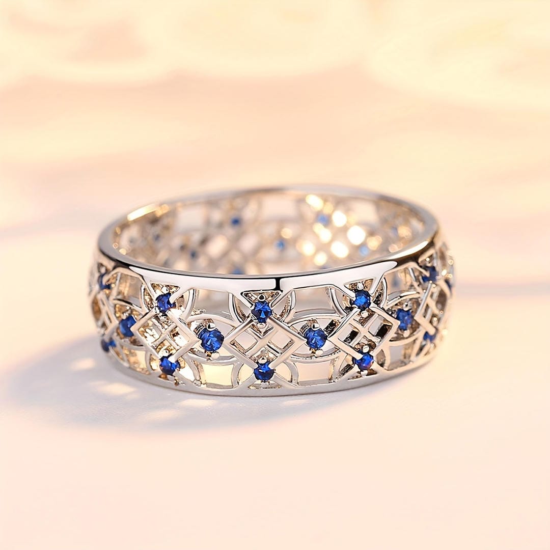 Saphir Filigran-Traumring