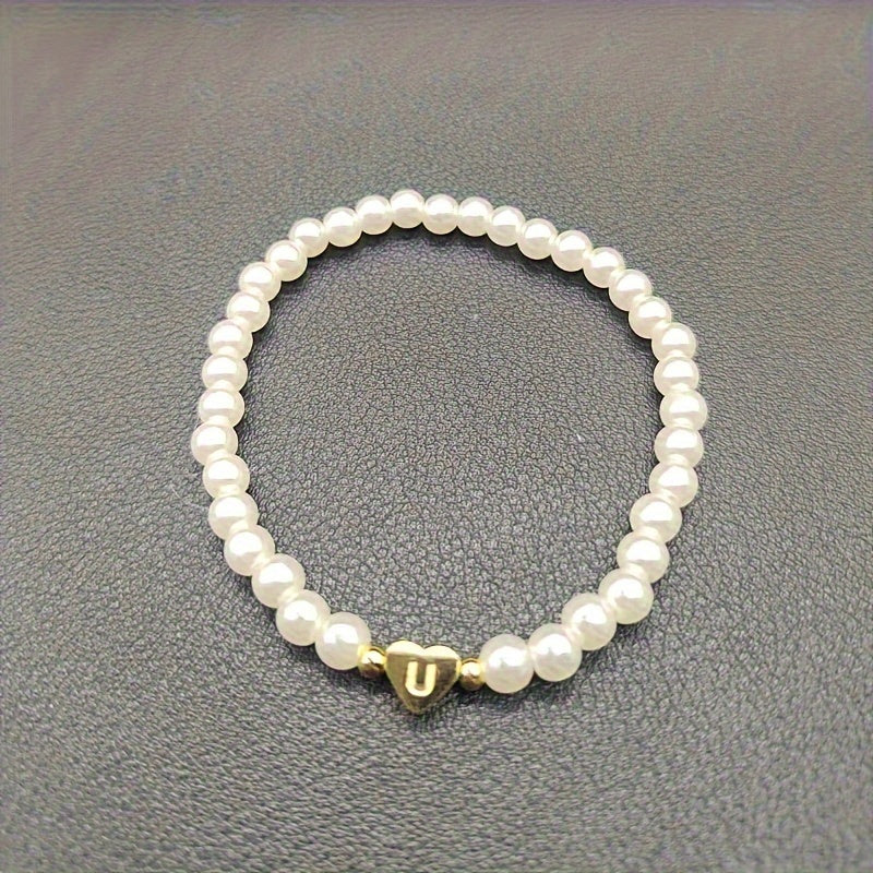 Chic A-Z Herz Initial Armband