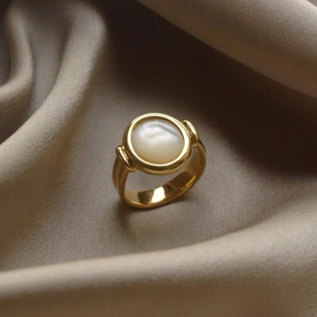 Chic Perlen-Eleganz Ring