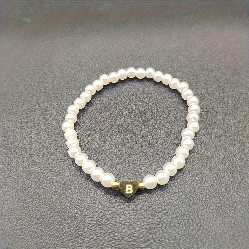 Chic A-Z Herz Initial Armband