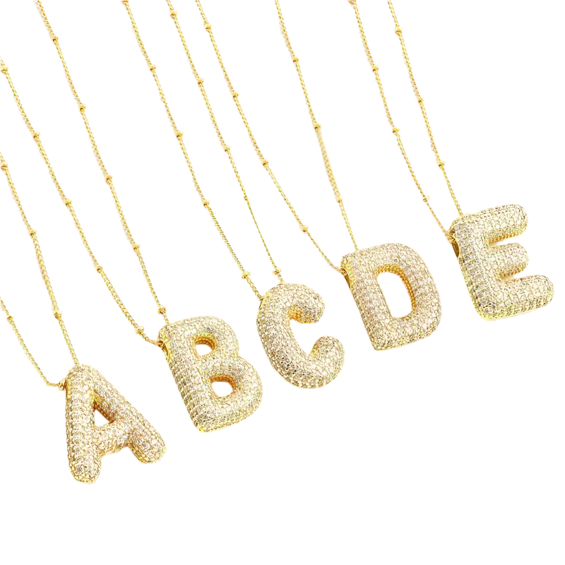 Elegant Gold Letter Initial Necklace