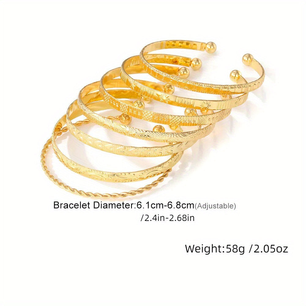Golden Boho Armreif Set