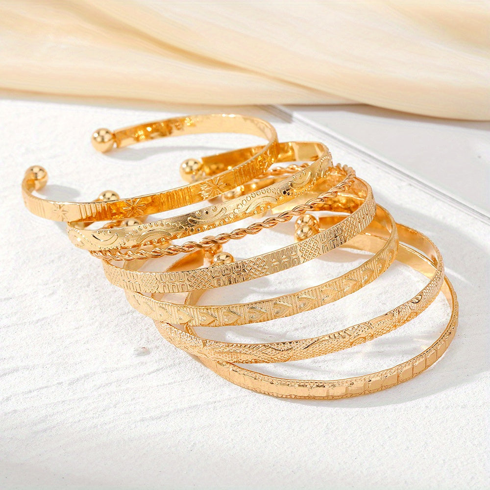 Golden Boho Armreif Set