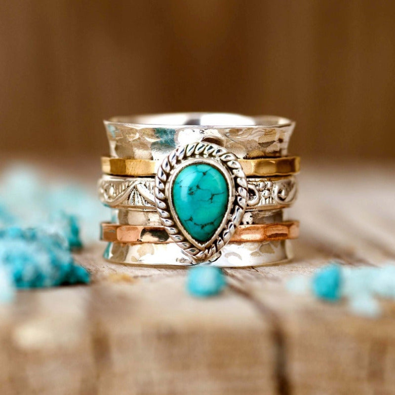 Boho Vintage Türkisring