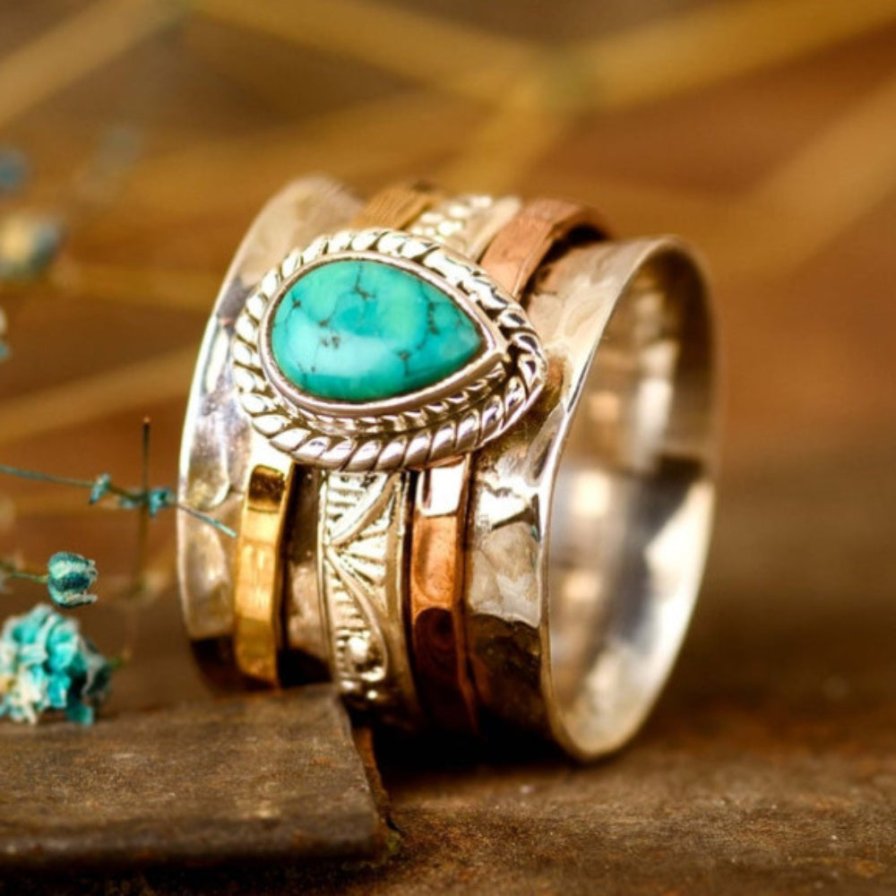 Boho Vintage Türkisring