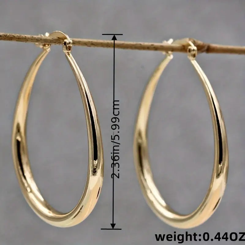 Elegante Gold Creolen