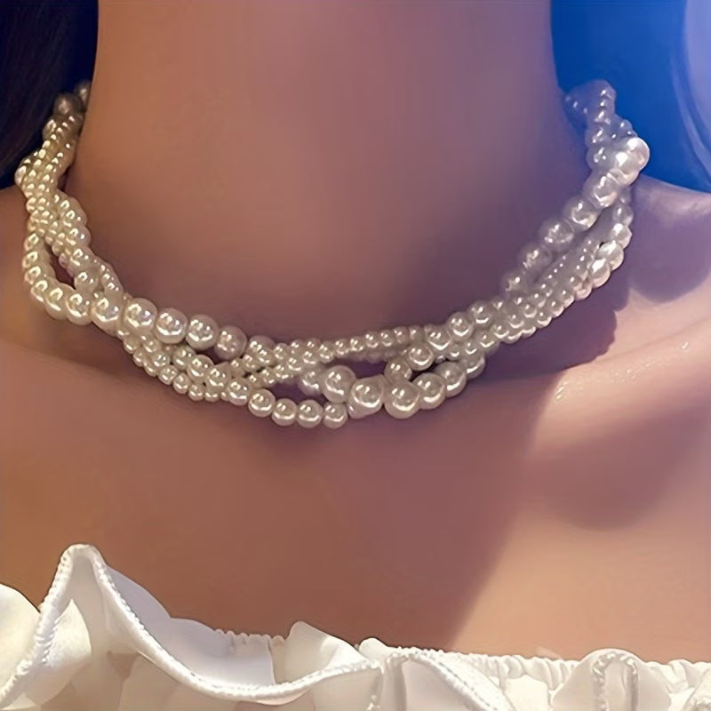 Elegante Statement-Perlenkette