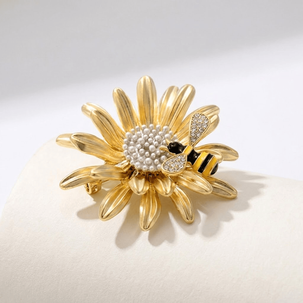 Gänseblümchen Bienen Anstecknadel