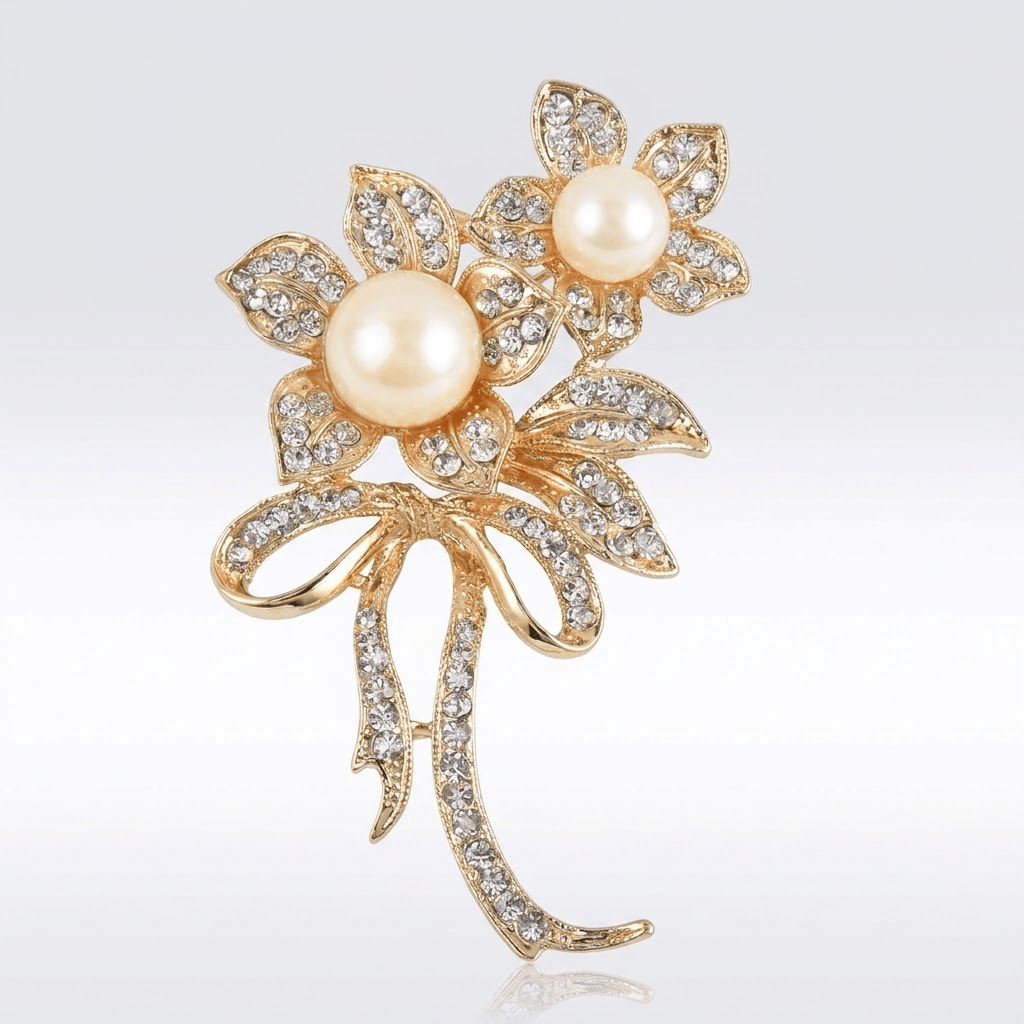 Goldener Blumenanstecker