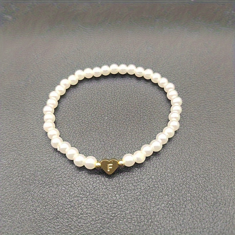 Chic A-Z Herz Initial Armband