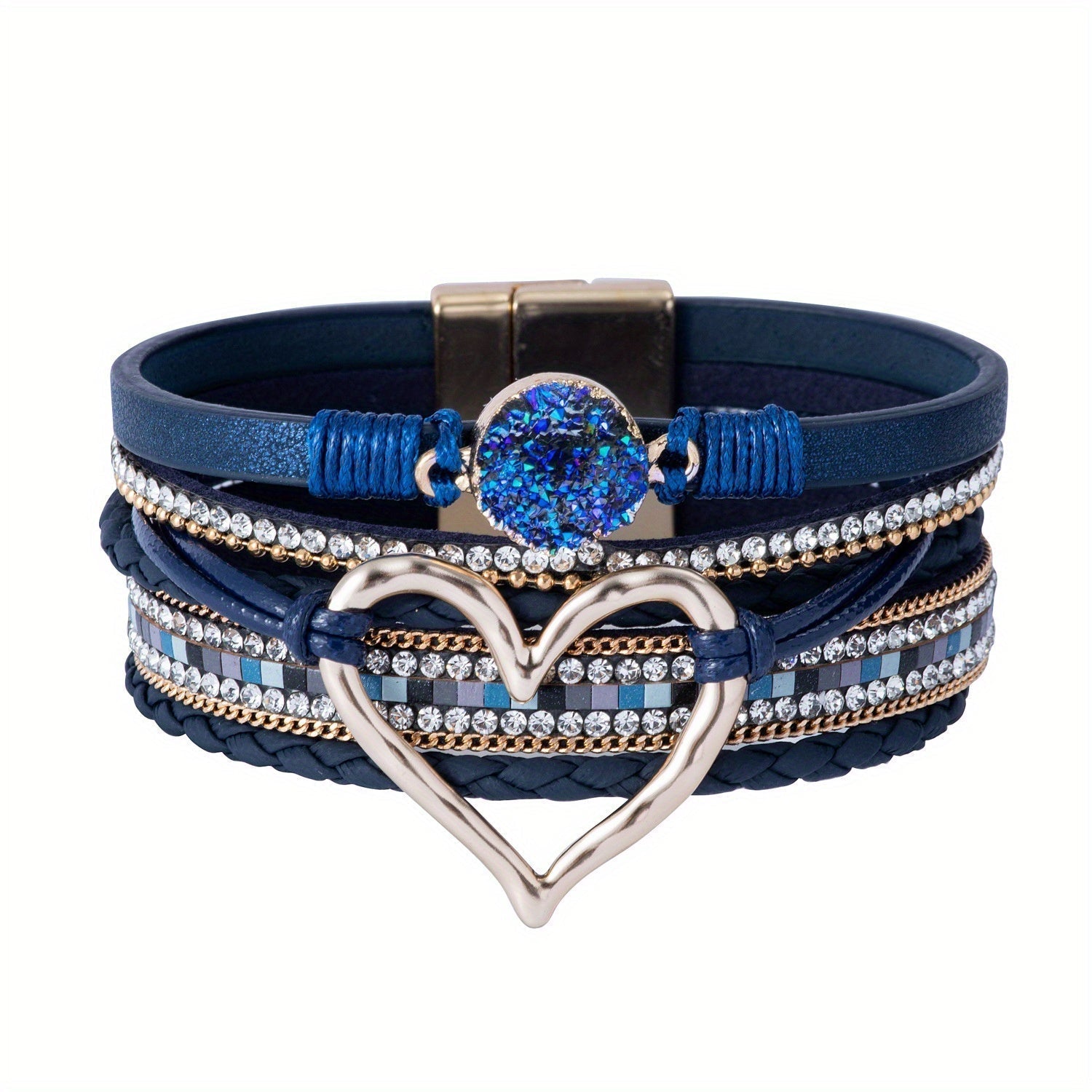 Bohemian Mehrschichtige Lederarmband