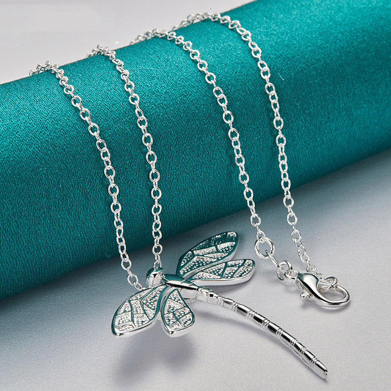 Sterling Silber Libellen Halskette – Symbol für Anmut & Transformation