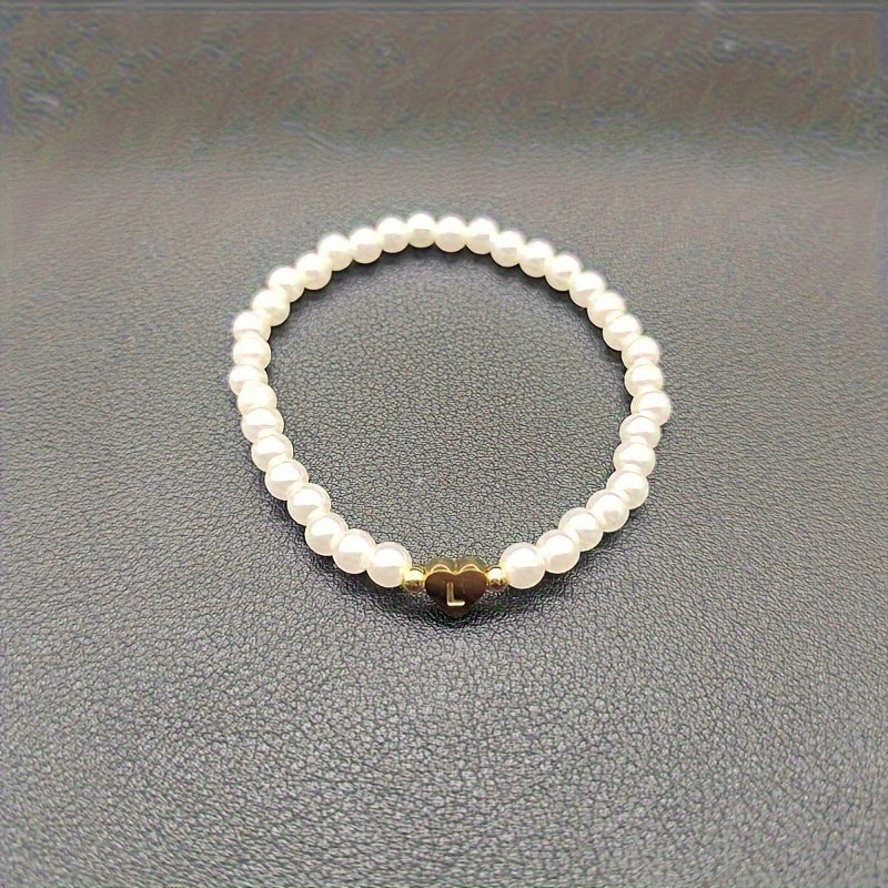 Chic A-Z Herz Initial Armband