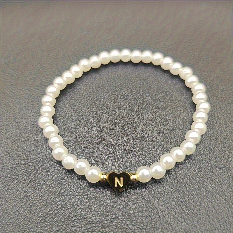 Chic A-Z Herz Initial Armband