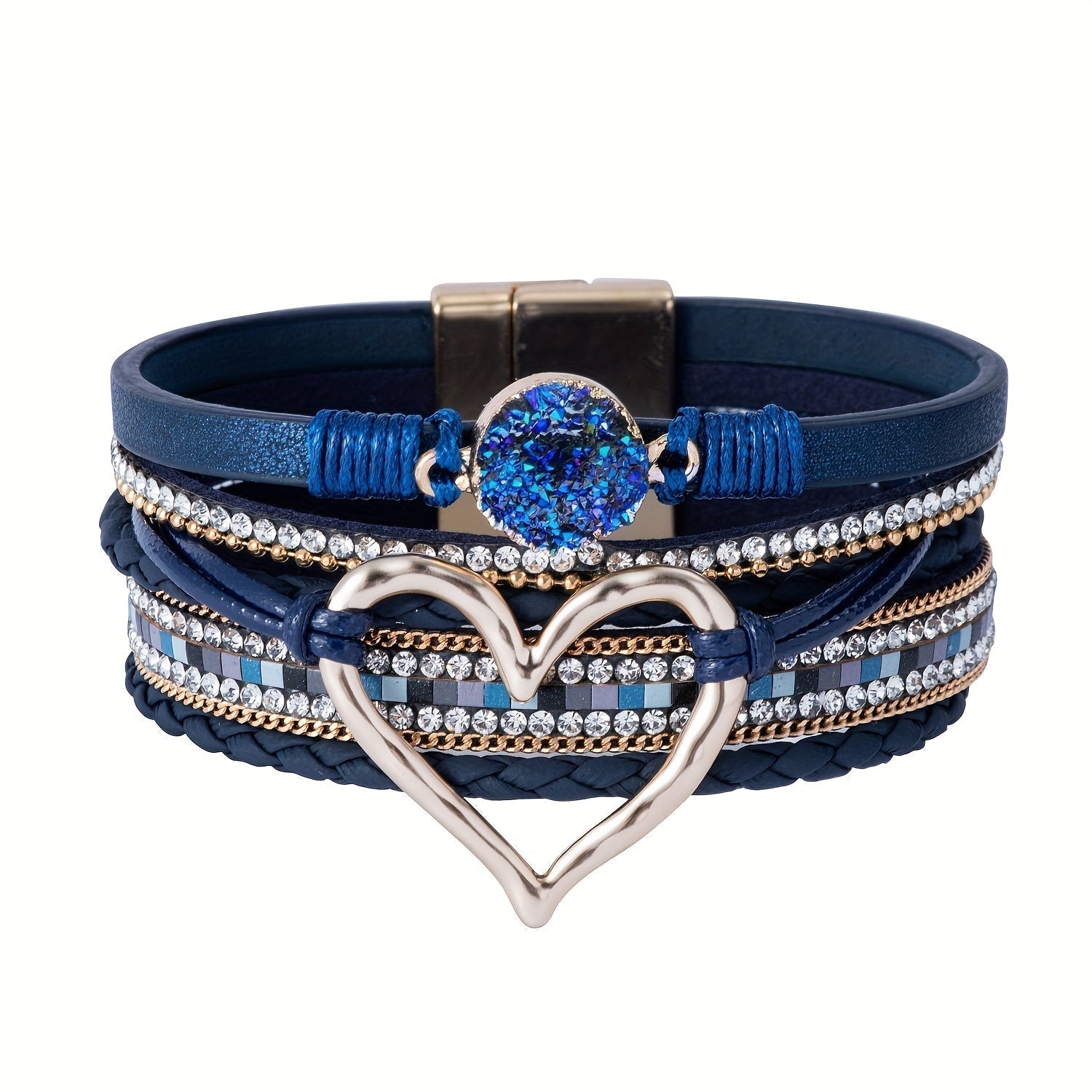Bohemian Mehrschichtige Lederarmband
