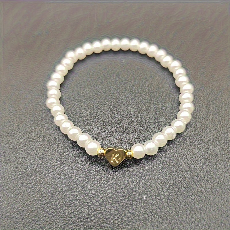 Chic A-Z Herz Initial Armband