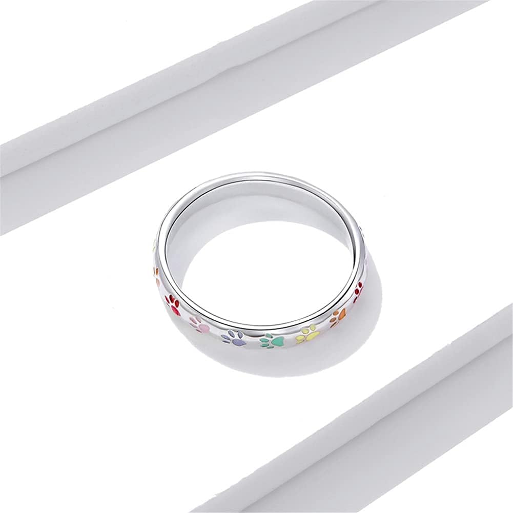 Sterling Silberring mit Pfoten-Design