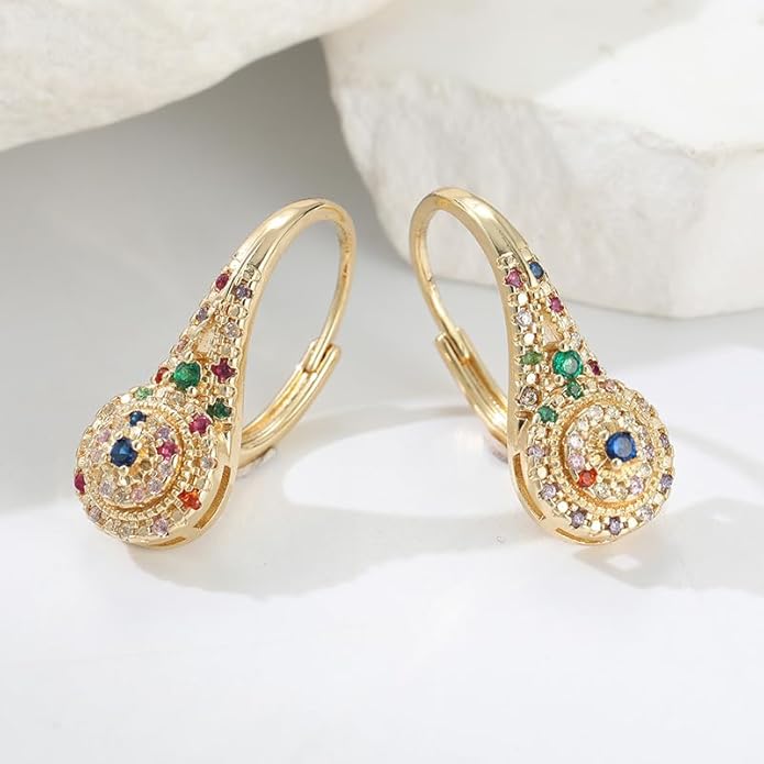 Premium Zirkonia Blüten Ohrringe