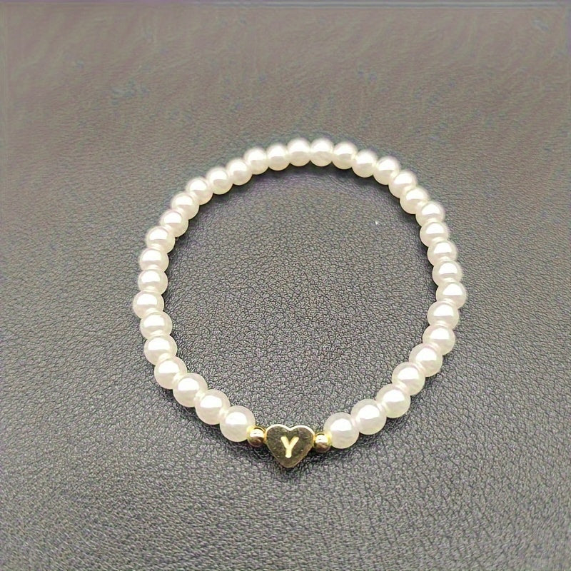 Chic A-Z Herz Initial Armband