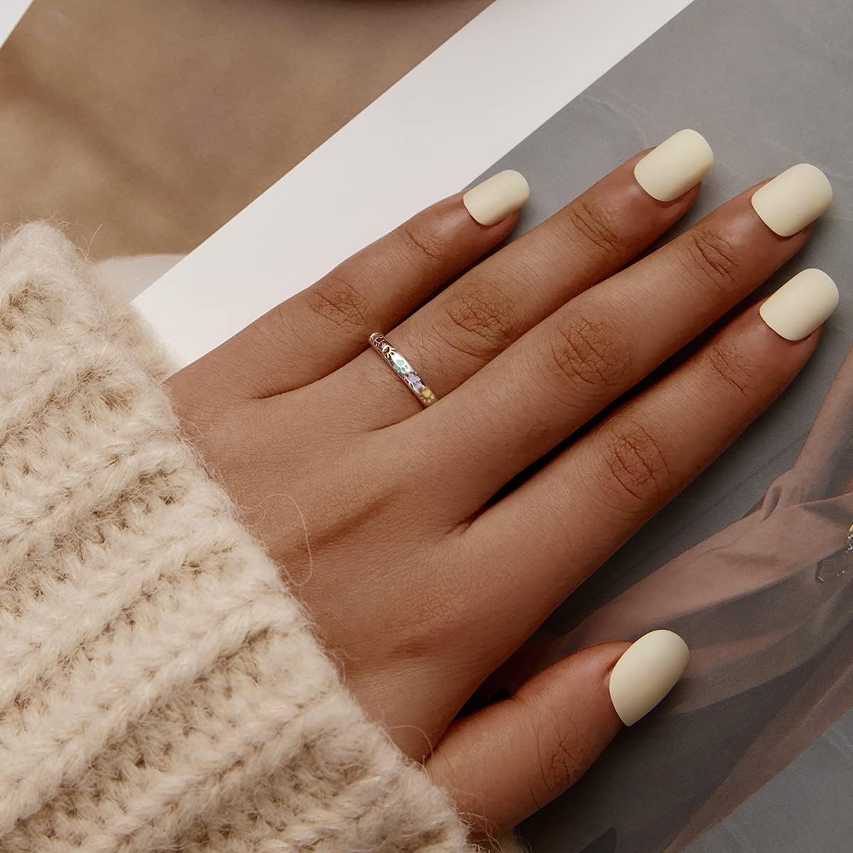 Sterling Silberring mit Pfoten-Design
