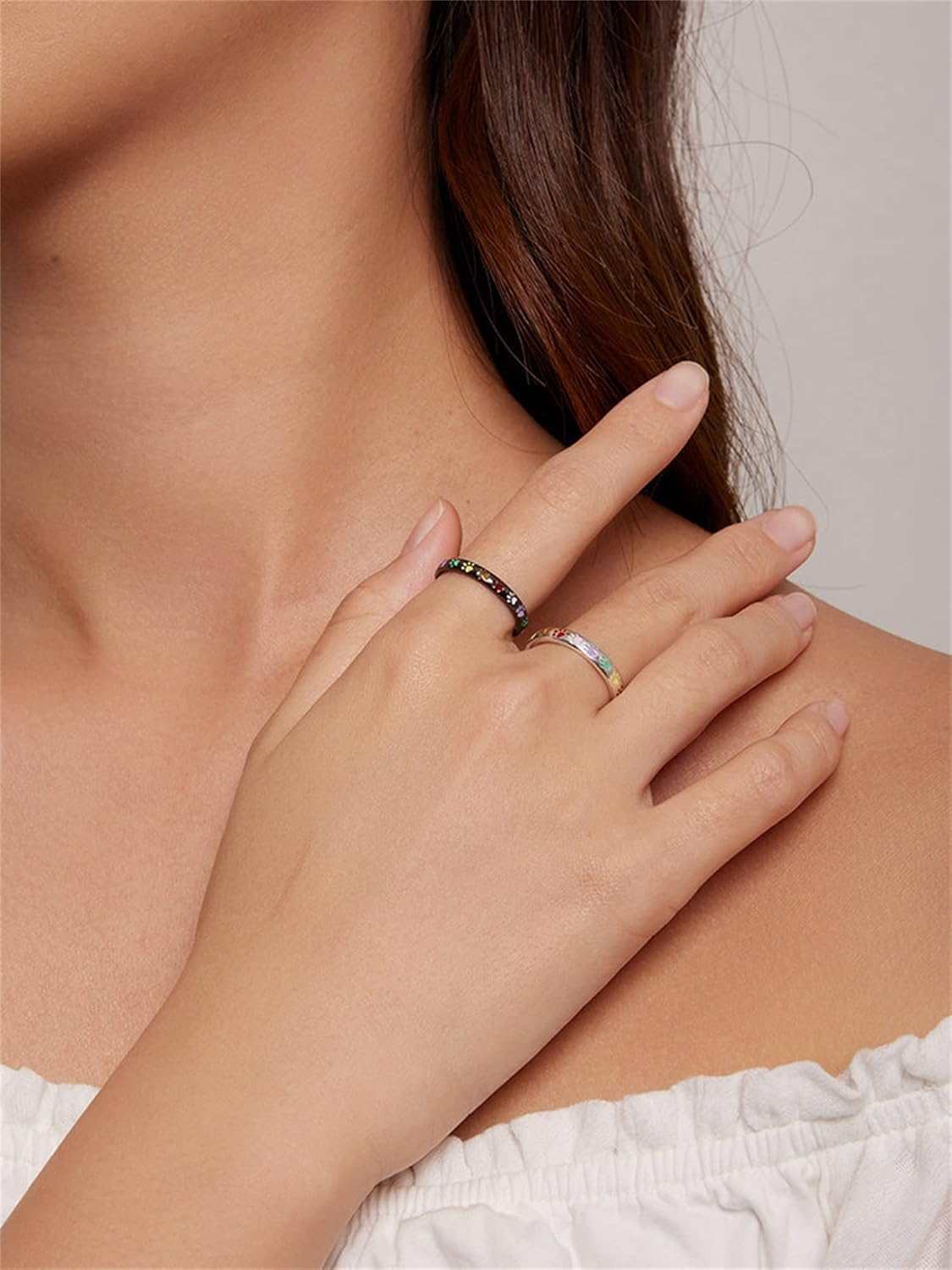 Sterling Silberring mit Pfoten-Design