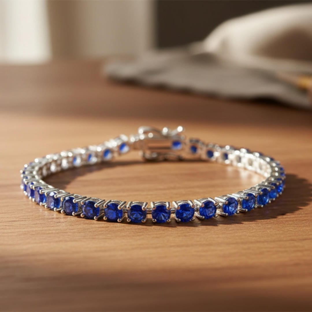 Saphir-Tennisarmband