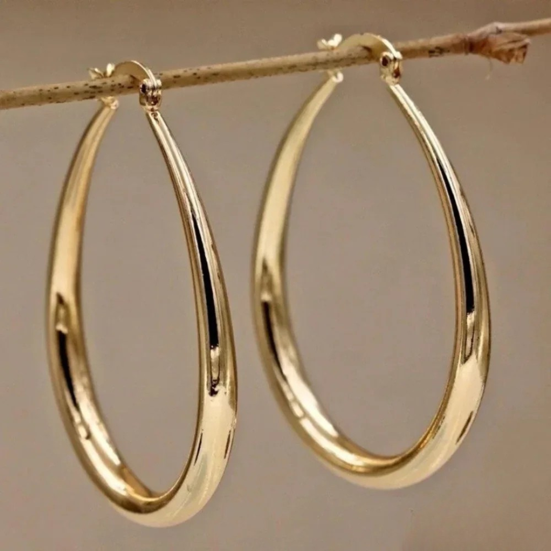 Schicke Gold Creolen