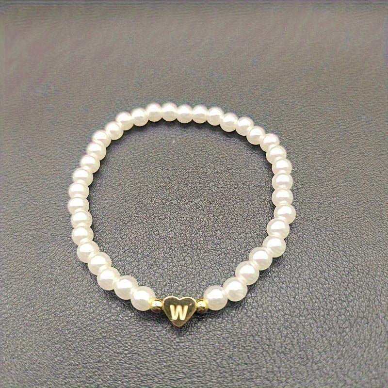 Chic A-Z Herz Initial Armband