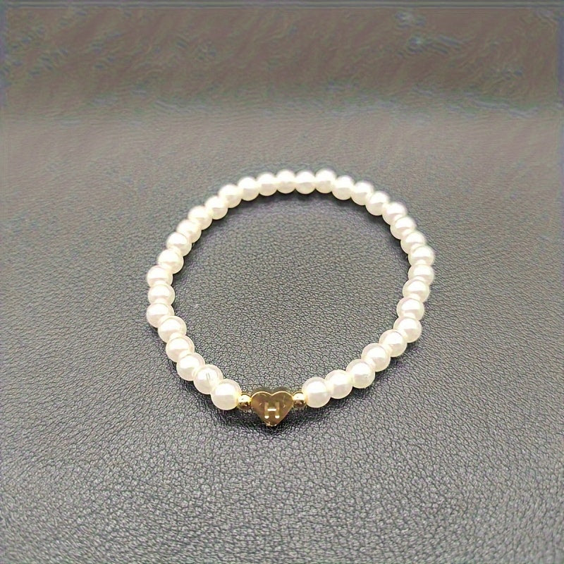Chic A-Z Herz Initial Armband