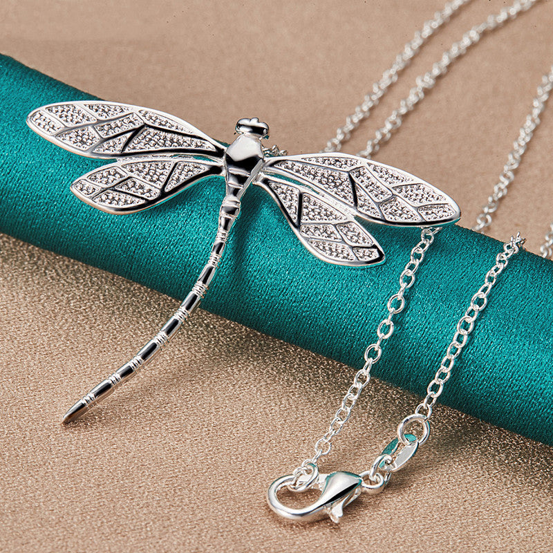 Sterling Silber Libellen Halskette – Symbol für Anmut & Transformation