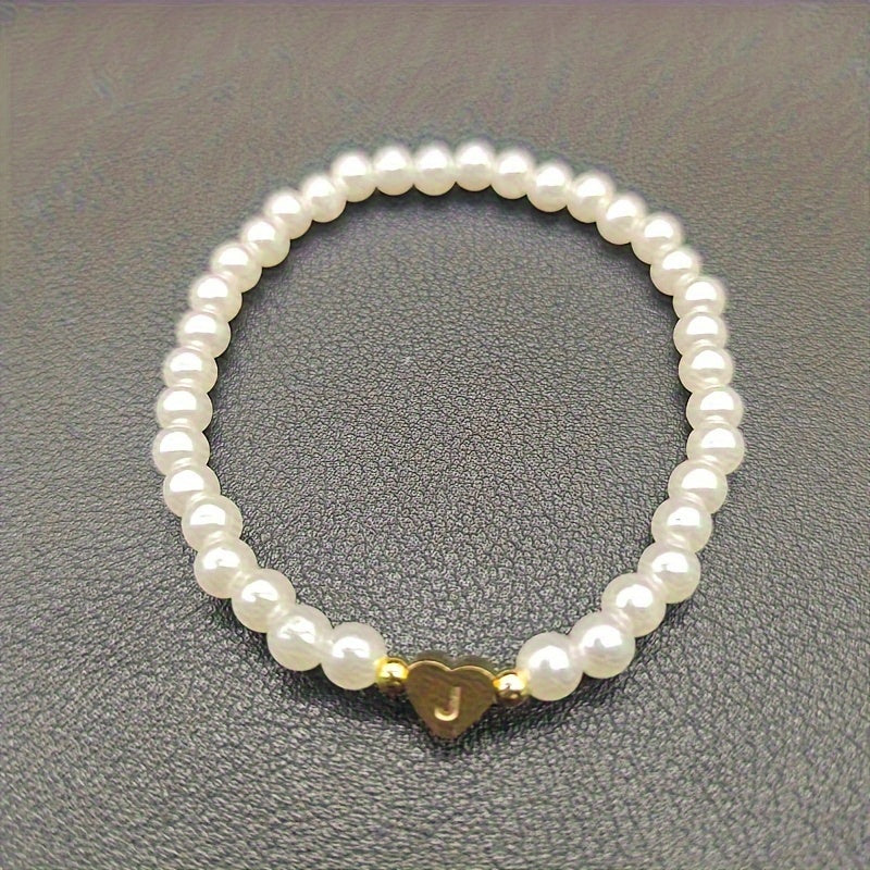 Chic A-Z Herz Initial Armband