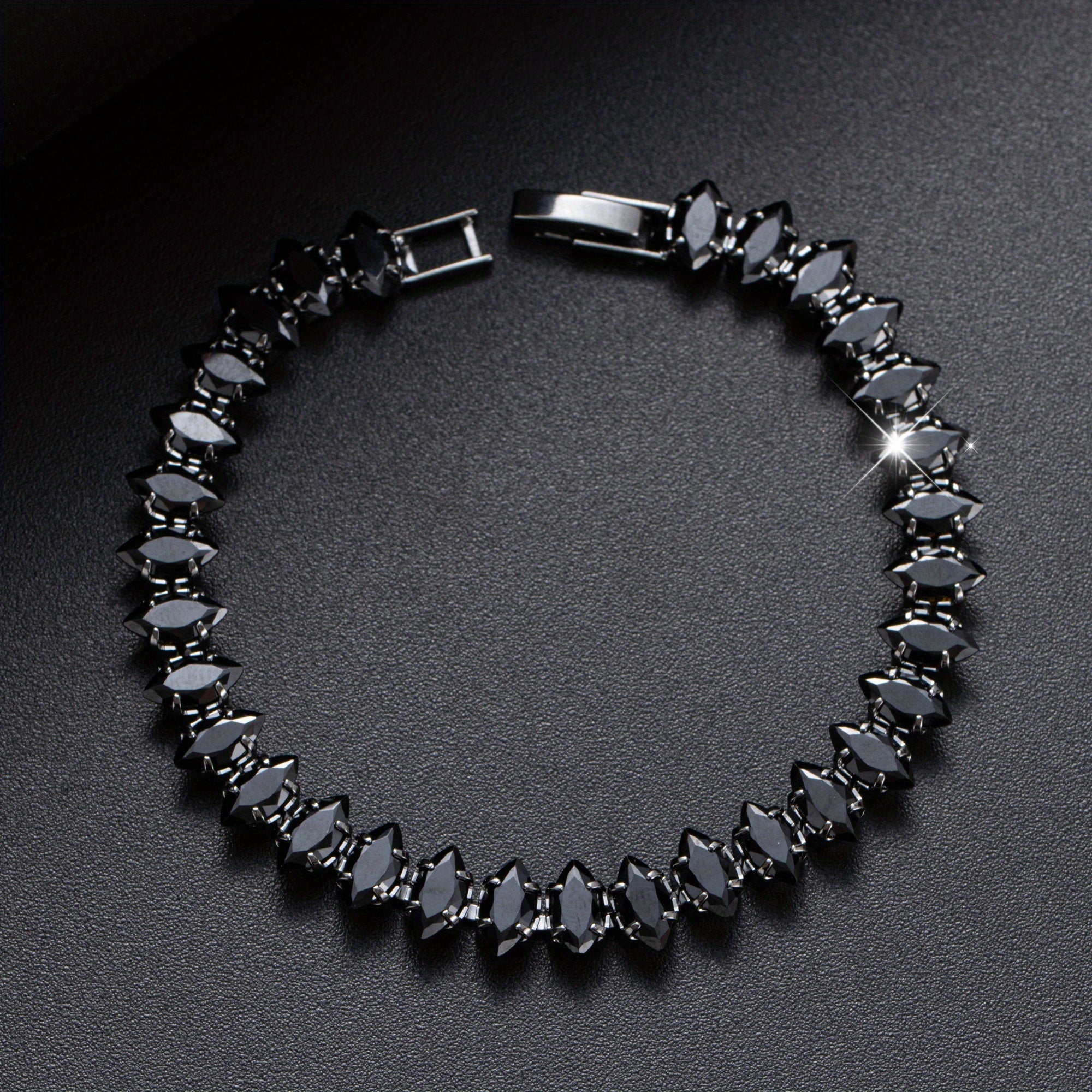 Elegantes Onyx Kupferarmband