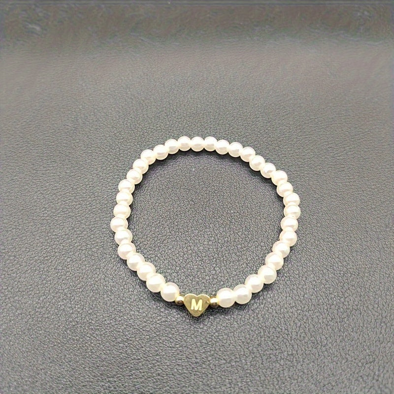Chic A-Z Herz Initial Armband
