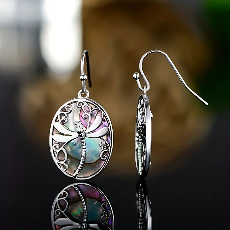 Abalone Shell Dragonfly Ohrringe – Symbol für Erneuerung & Anmut