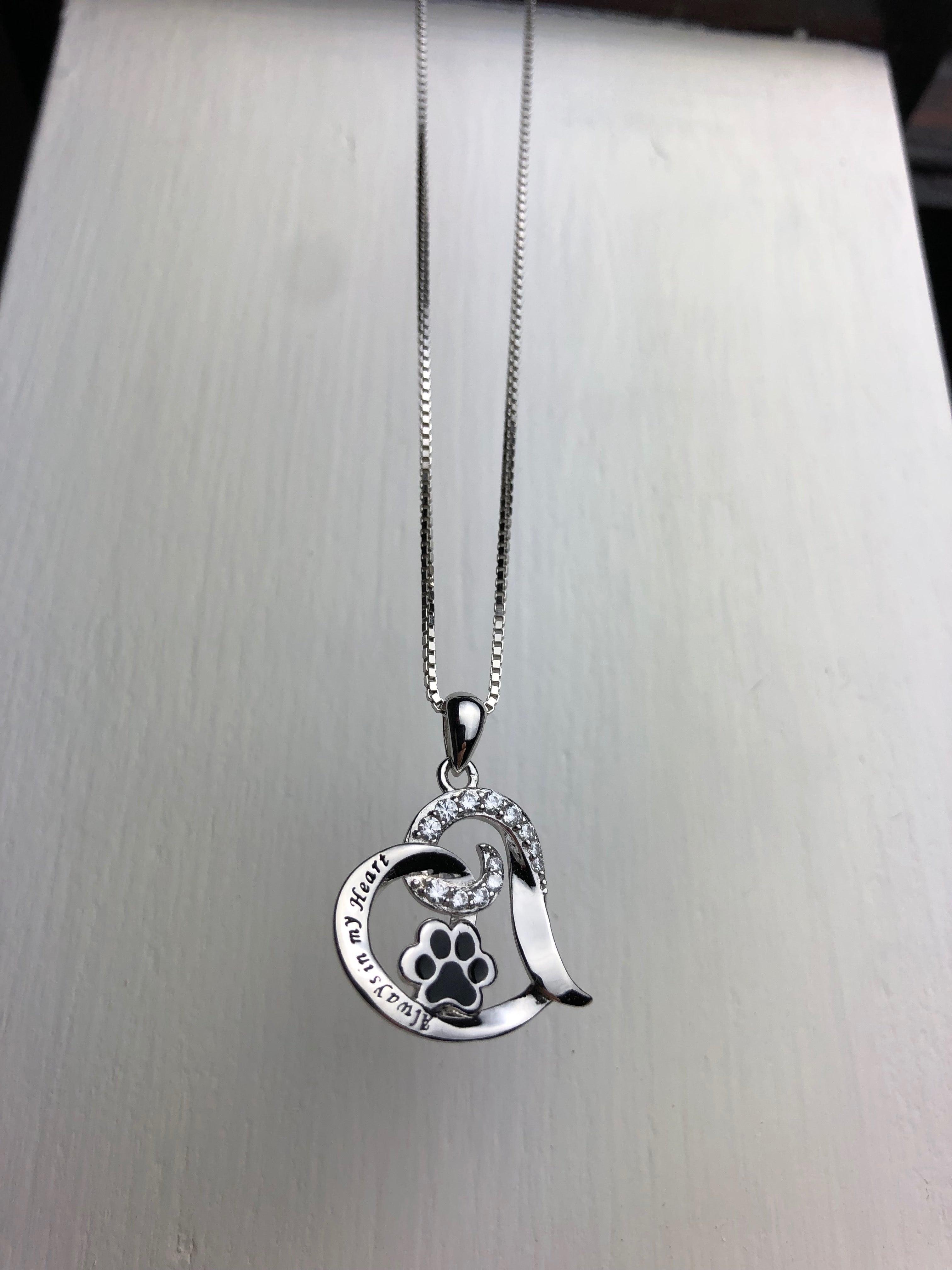 Elegante Hundegedenk-Halskette – Edelstahl