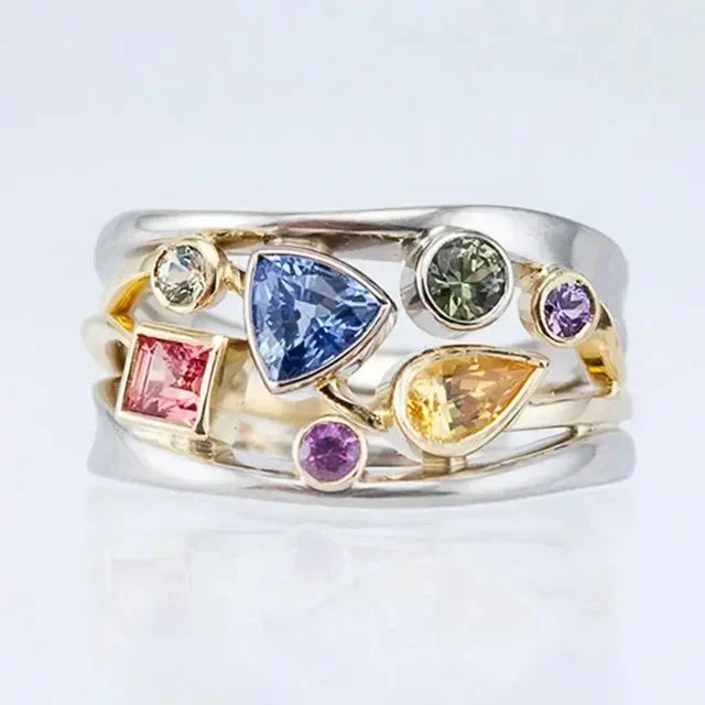 Vintage Edelstein Einlage Ring