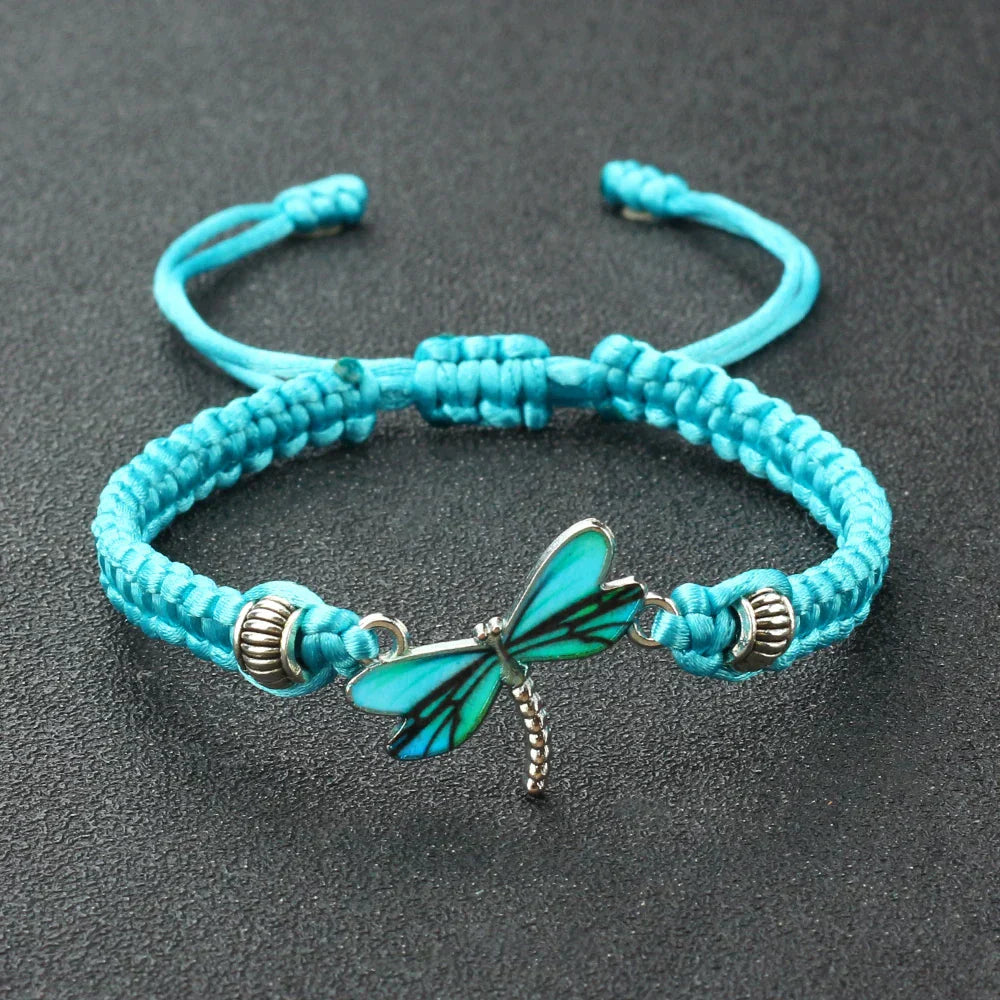 Libellen-Träume handgewebtes Armband