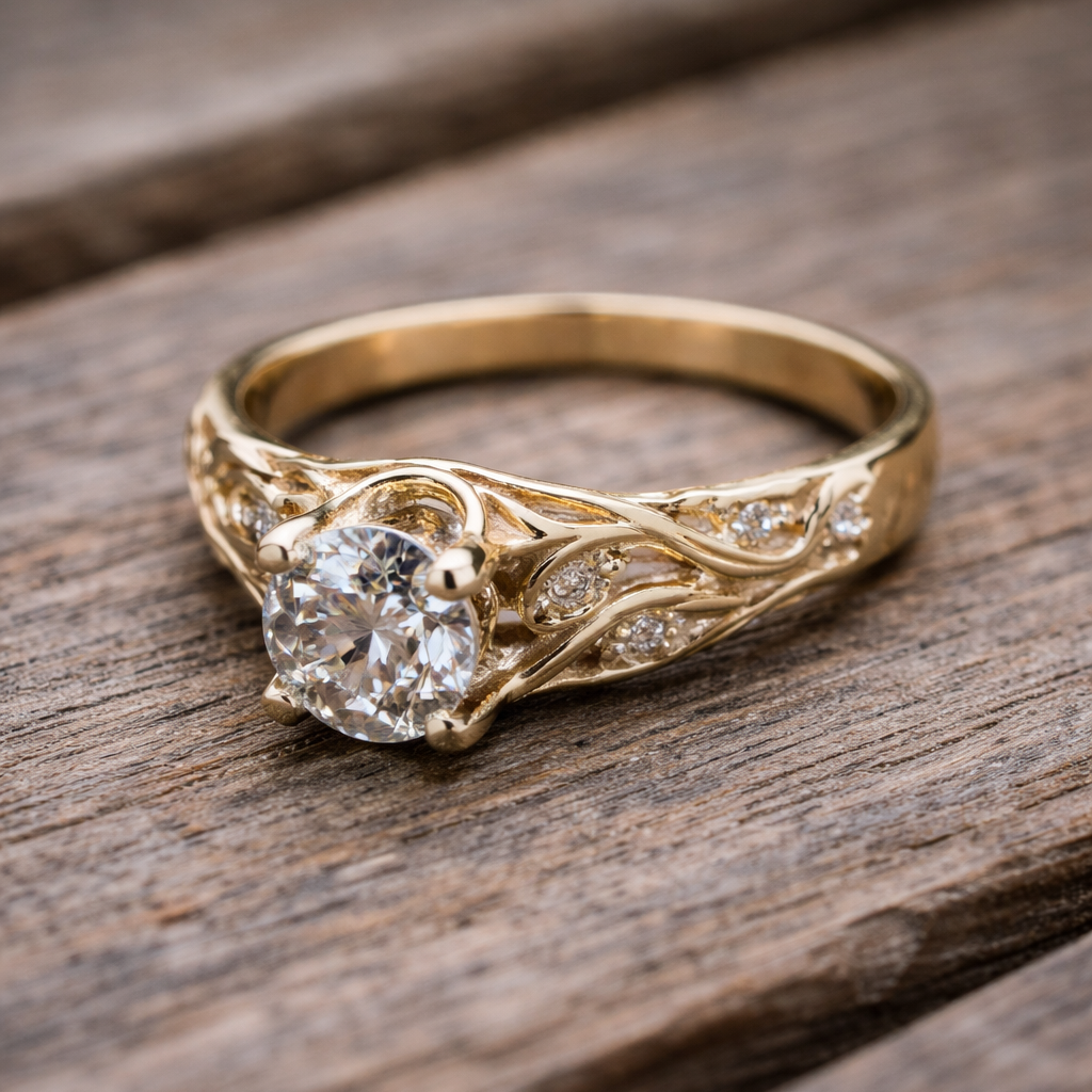 Eleganter exotischer Zirkonia Statement-Ring