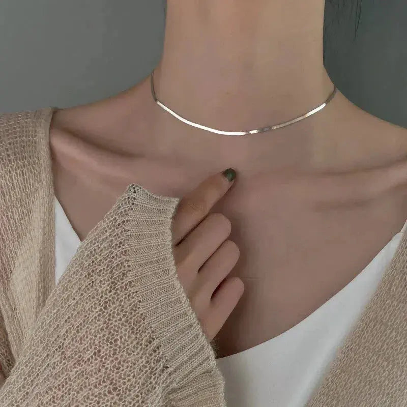 Anspruchsvolles Silberhalsketten-Design