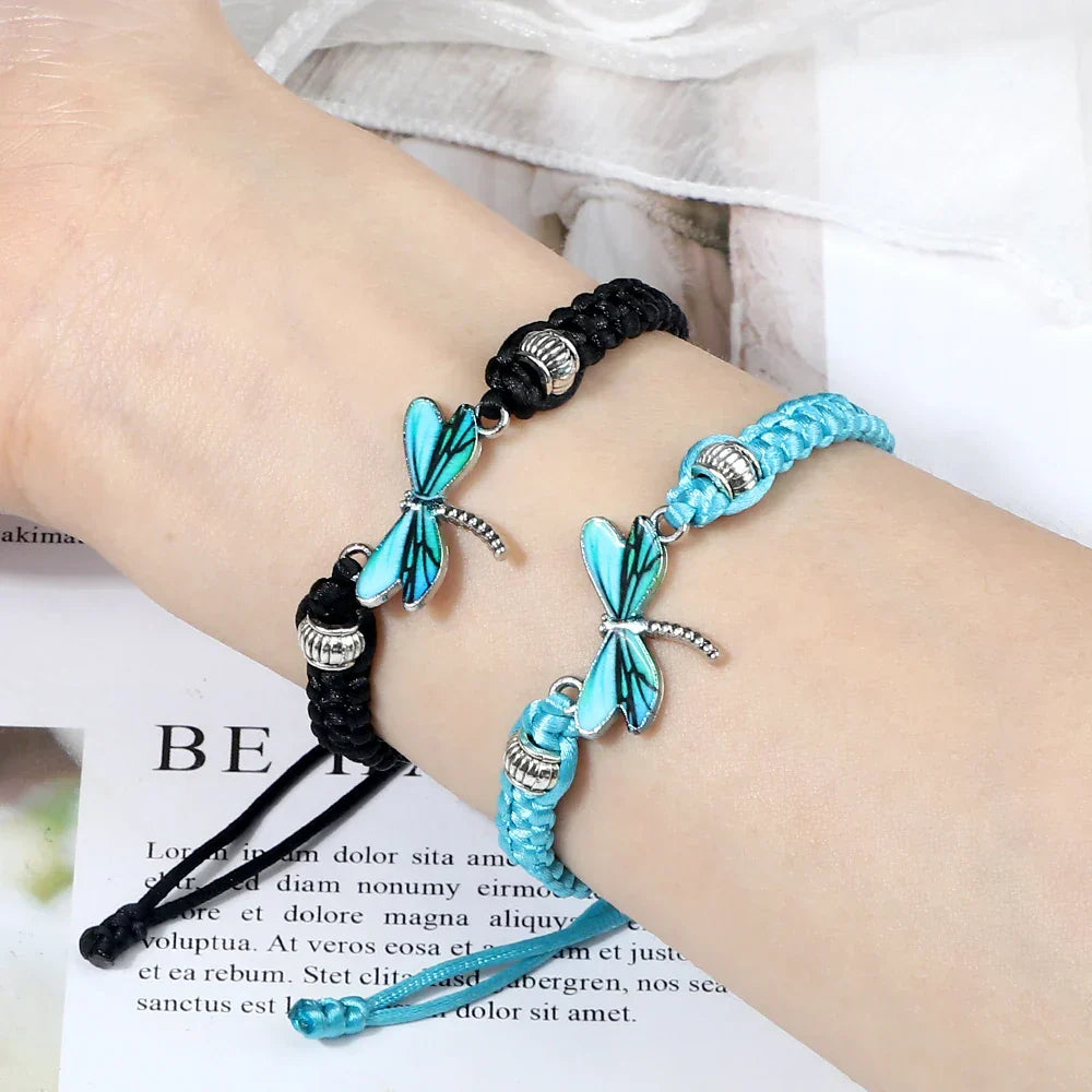 Libellen-Träume handgewebtes Armband