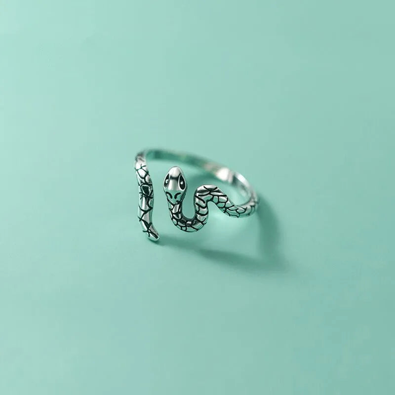 Sterling Silber Schlange Ring