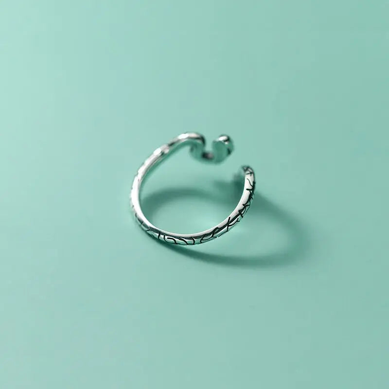 Sterling Silber Schlange Ring