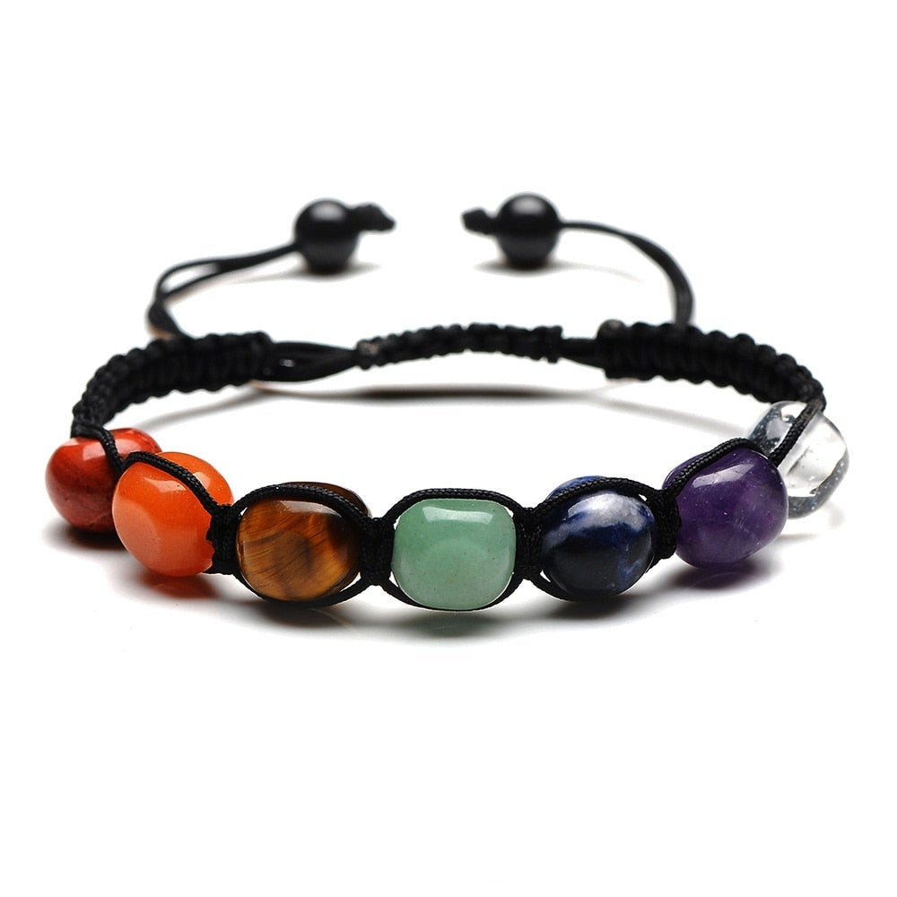 Handgefertigtes Armband aus natürlichen Magie-Steinen für Wohlstand