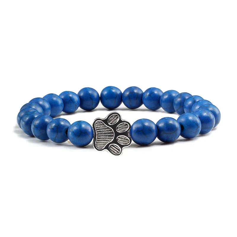 Perlenpfotenarmband – Naturstein-Design