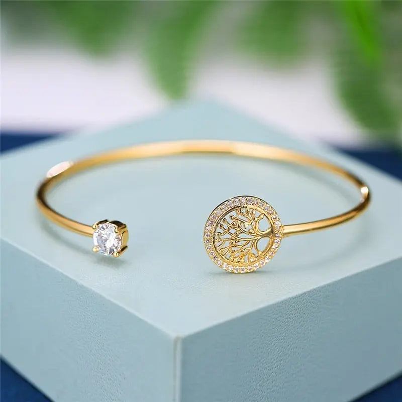 Zeitloser Baum des Lebens Verstellbares Armband