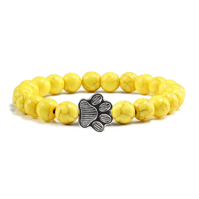 Perlenpfotenarmband – Naturstein-Design
